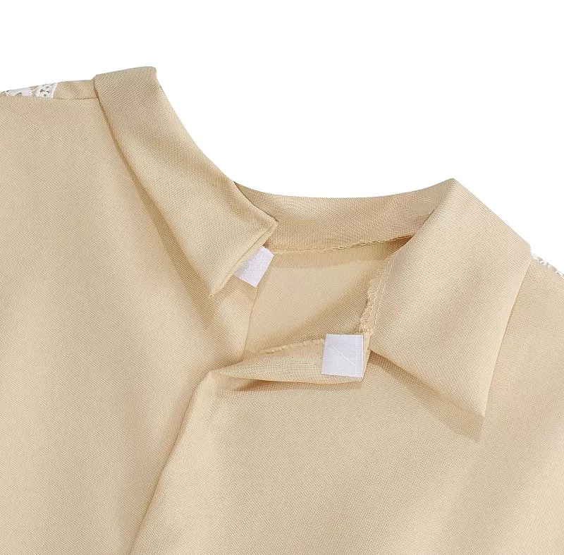 Платье женское с узорным воротом (цвет в ассортименте)