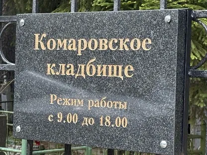 Комаровское кладбище в Санкт Петербурге