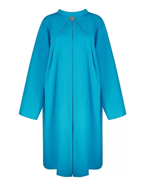 Платье габардин с брошью (цвет в ассортименте)