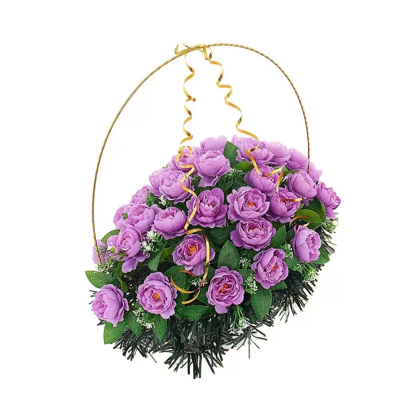 Изделие корзина овальная (пионы) РК05505