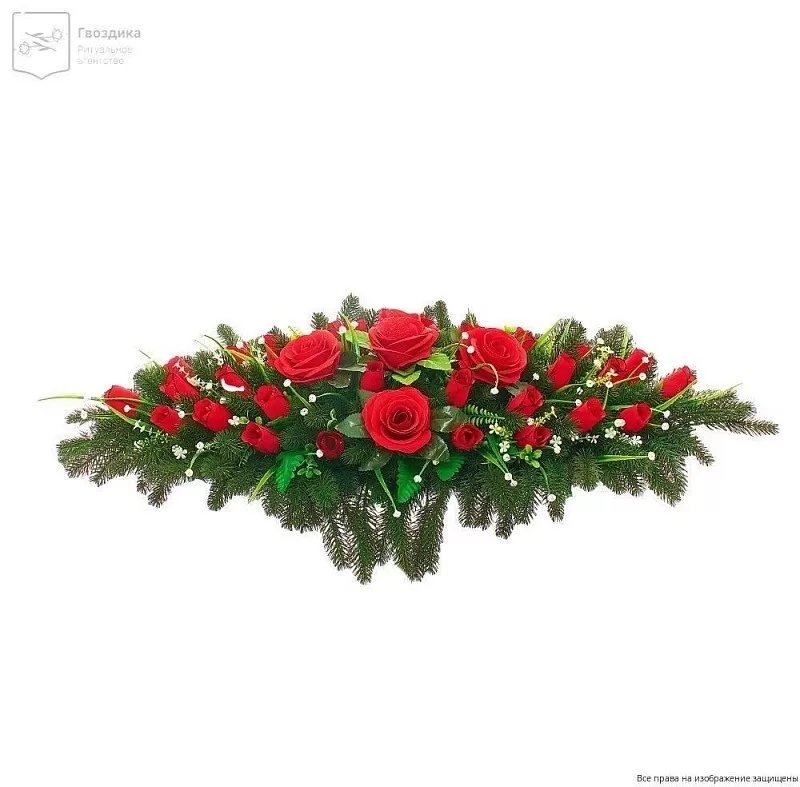 Ритуальное изделие Ладья РИ034 красное