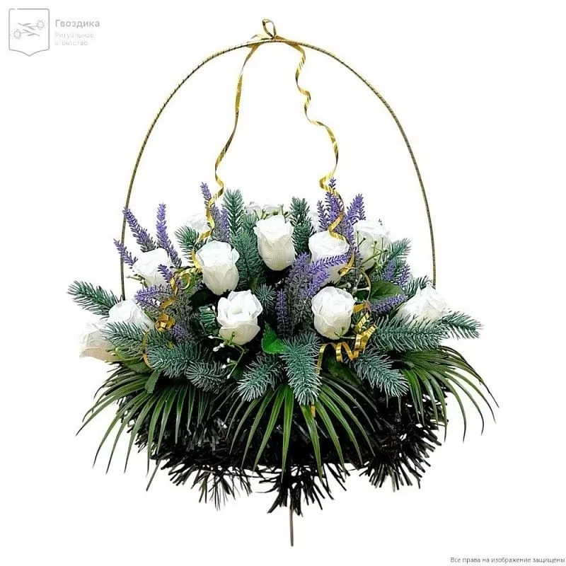 Изделие корзина овальная РК05505Е белый