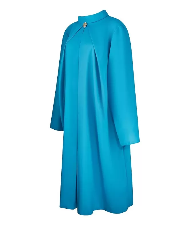 Платье габардин с брошью (цвет в ассортименте)