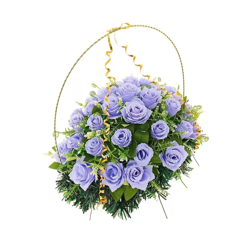 Изделие корзина овальная (розы) РК05505