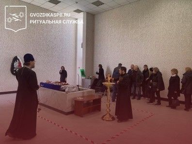 09.05.2025 года. Кремация в Санкт-Петербургском крематории с отпеванием