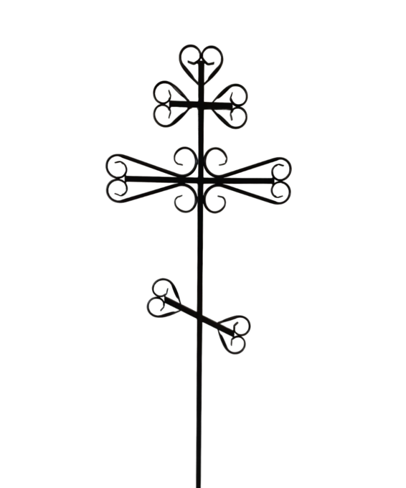Крест тонкий металлический КМ06