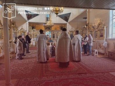 27.08.2025 года. Кремация с отпеванием на Серафимовском кладбище Петербурга