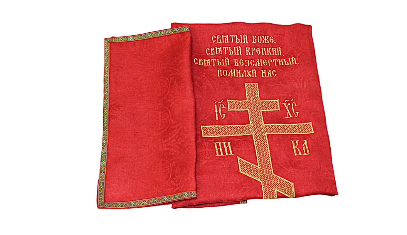 Комплект в гроб Новый (вышивка с крестом)